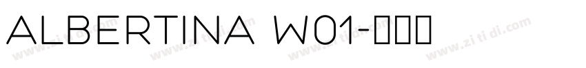 Albertina W01字体转换